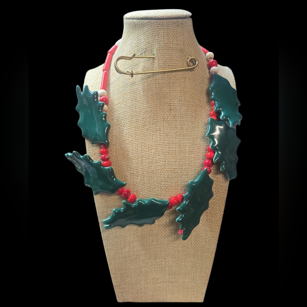 Candace Loheed Ruby Z Ceramic Holly Necklace - image 1